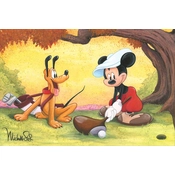 Disney Fine Art - Mickey on the Tee By Michelle St Laurent