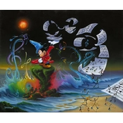 Disney Fine Art - Mickey the Composer Premiere Edition - From Disney Fantasia By Jim Warren