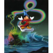 Disney Fine Art - Mickey Making Magic - From Disney Fantasia By Jim Warren