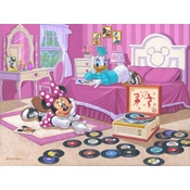 Disney Fine Art - Minnie and Daisy's Favorite Tune By Manuel Hernandez