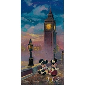 Disney Fine Art - Mickey And Minnie In London By James Coleman