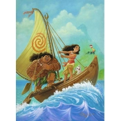 Disney Fine Art - Moana Knows the Way Gallery Wrapped By Tim Rogerson