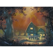 Disney Fine Art - Morning Kiss - From Disney Snow White and the Seven Dwarfs By Rob Kaz 