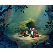 Disney Fine Art - New Found Friend in the Forest By Rob Kaz 