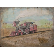 Disney Fine Art - Exploring The Old West Mickey's Train By Trevor Mezak