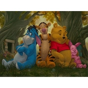 Disney Fine Art - Pooh and His Pals From Winnie The Pooh By Jared Franco