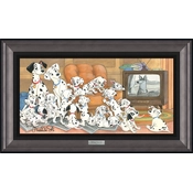 Disney Fine Art - Family Movie Night Framed By Michelle St Laurent