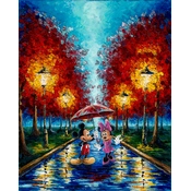 Disney Fine Art - Street Lights and Rainy Nights By Jennifer Lana