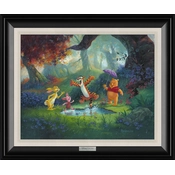 Disney Fine Art - Puddle Jumping Framed By Michael Humphries