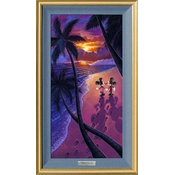 Disney Fine Art - Sunset Stroll Framed By Tim Rogerson