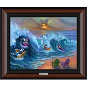 Disney Fine Art - Surfing with Friends By Jim Warren