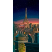 Disney Fine Art - A Taste of Paris From Ratatouille By Rob Kaz 