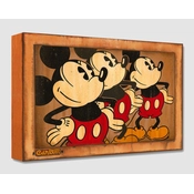 Disney Fine Art - Three Vintage Mickeys By Trevor Carlton