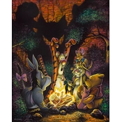 Disney Fine Art - Tigger's Spooky Tale By Craig Skagg