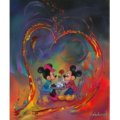 Disney Fine Art - Every Day is Valentine's Day Gallery Wrapped By Jim Warren