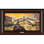 Disney Fine Art - Lights in the Venice Canal By Rodel Gonzalez