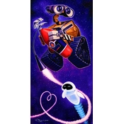 Disney Fine Art - Wall•E and Eve From Wall-E By Tim Rogerson