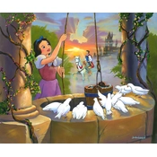 Disney Fine Art - Wishing for My Prince - From Disney Snow White and the Seven Dwarfs By Jim Warren