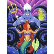 Disney Fine Art - The Whisper - From Disney The Little Mermaid By Mike Kungl