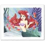 Disney Fine Art - Wonderful Things From The Little Mermaid By Michelle St Laurent