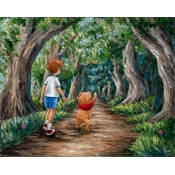 Disney Fine Art - Wooded Path By Jennifer Lana