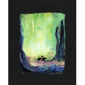 Disney Fine Art - Mowgli and Bagheera - From Disney The Jungle Book By Harrison Ellenshaw