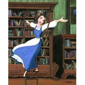 Disney Fine Art - Far Off Places - From Disney Beauty and The Beast By Paige O Hara