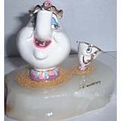 Disney Fine Art - Ron Lee Beauty And The Beast Mrs Potts & Chip (ltd 1500) By WDCC Disney Classics