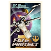 Disney Fine Art - Fly to Protect From Lucas Films Star Wars By Mike Kungl