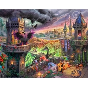 Disney Fine Art - Maleficent By Thomas Kinkade Disney