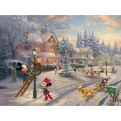 Disney Fine Art - Mickey’s Victorian Christmas By Thomas Kinkade Disney