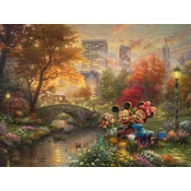 Disney Fine Art - Mickey and Minnie - Sweetheart Central Park By Thomas Kinkade Disney