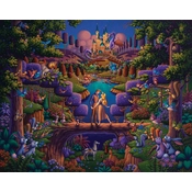 Disney Fine Art - Sleeping Beauty - The Power of Love By Thomas Kinkade Disney