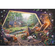 Disney Fine Art - Snow White and the Seven Dwarfs By Thomas Kinkade Disney