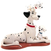 Disney Fine Art - One Hundred and One Dalmatians Proud Pongo W/pepper & Penny By WDCC Disney Classics