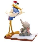 Disney Fine Art - Dumbo Mr Stork And Dumbo Bundle Of Joy By WDCC Disney Classics