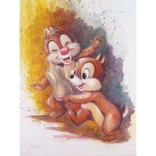 Disney Fine Art - Chip And Dale By Michelle St Laurent