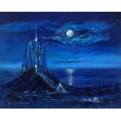 Disney Fine Art - Cinderellas Moonlight Arrival By Harrison Ellenshaw