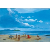 Disney Fine Art - Pooh And Friends At The Seaside - From Disney Winnie the Pooh By Peter Ellenshaw