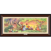 Disney Fine Art - Sunset in the Woods From Winnie The Pooh By Michelle St Laurent