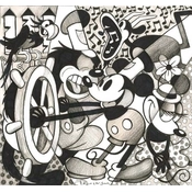 Disney Fine Art - Steamboat - From Disney Steamboat Willie By Tim Rogerson