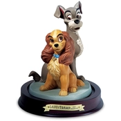 Disney Fine Art - Lady And The Tramp Lady And Tramp Opposites Attract By WDCC Disney Classics