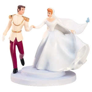 WDCC Disney Classics_Cinderella And Prince Cake Topper Fairy Tale Wedding