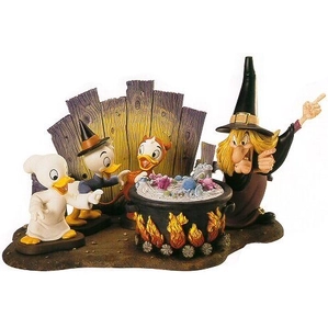 WDCC Disney Classics_Trick Or Treat Witch Hazel Brewing Up Trouble Complete Set