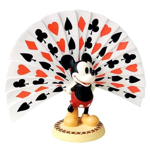 WDCC Disney Classics_Thru The Mirror Mickey Mouse Playing Card Plumage