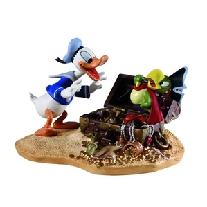 WDCC Disney Classics_Donald Duck Finds Pirate Gold Donald And Yellow Beak Pirate Gold