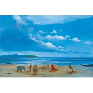 Peter Ellenshaw_Pooh And Friends At The Seaside - From Disney Winnie the Pooh